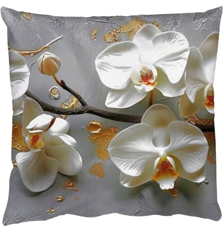 Sierkussens - Kussentjes Woonkamer - 45x45 cm - Bloemen - Orchidee - Abstract - Modern
