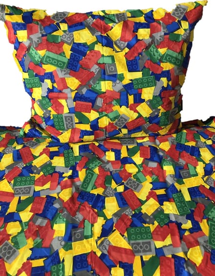 Lotte & Julius peuterdekbedovertrek Bricks blokken 120x150cm