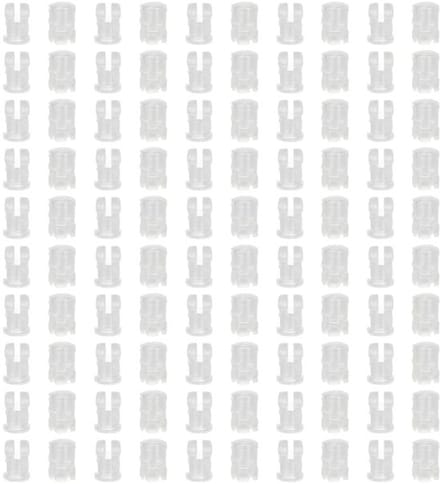 Allecto - 100 stuks led-houders - Montagebeugels voor ledlicht - Wit