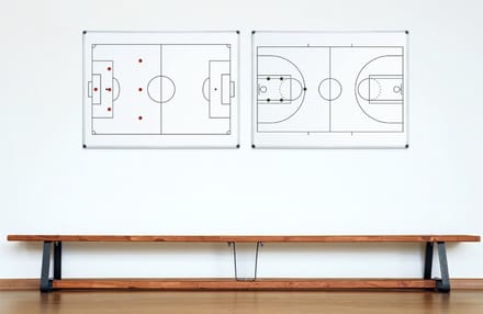 Bi-Office whiteboard voetbalveld, 600 x 450 mm