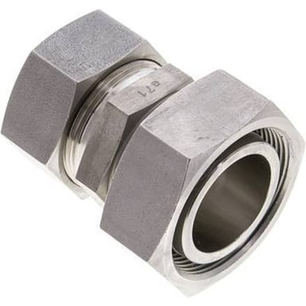 35L & 42L RVS Rechte Snijringkoppeling Draaidoorvoer 160bar ISO 8434-1
