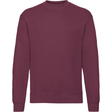 Fruit of the Loom Heren Klassiek Ingelegd Sweatshirt (Bourgondië)