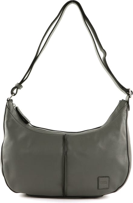 FREDsBRUDER Leren Schoudertas FB Midi Shoulderbag Grey Blue Grijs