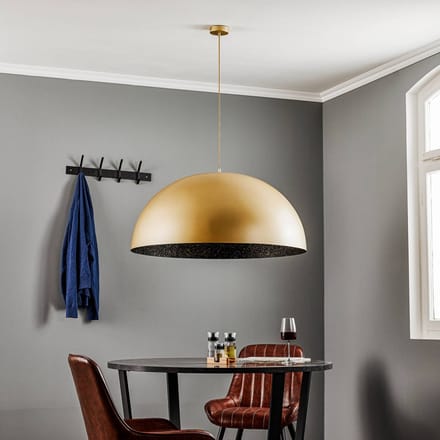 SIGMA Hanglamp Fera, goud/zwart gespikkeld, Ø90cm