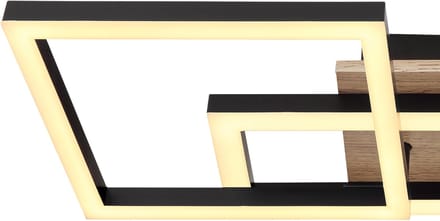 Globo - plafonniere - Bossy - zwart - metaal - LED - 67284-24
