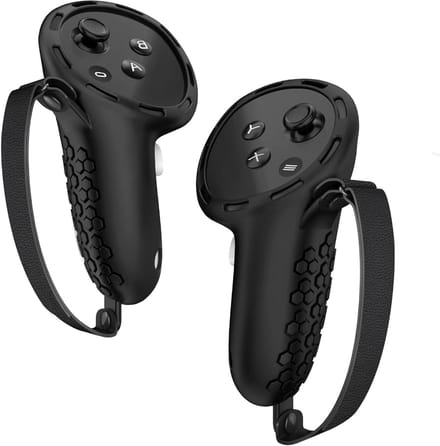 Controllerhoezen VR - Beschermhoezen Controllers - VR Gaming - Antislip Gestructureerd Oppervlak - 155 x 98 x 39 cm - Zwart