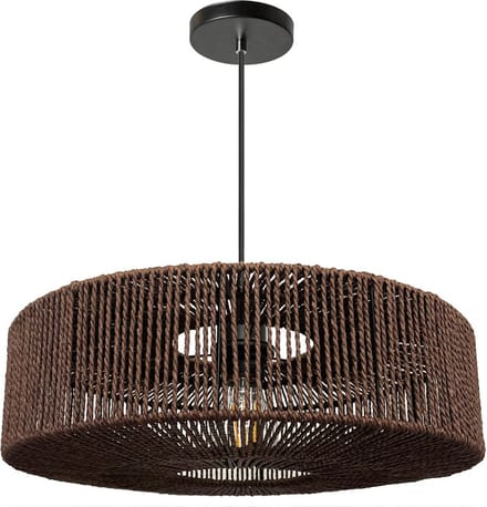Toolight App1295-1Cp Hanglamp Bruin 40X40X12,5Cm