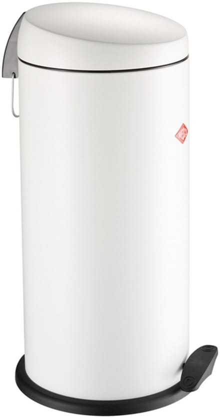 WESCO Capboy Maxi Prullenbak | Pedaalemmer | 22 Liter | Metaal - Mat wit | Afvalemmer - Made in Germany