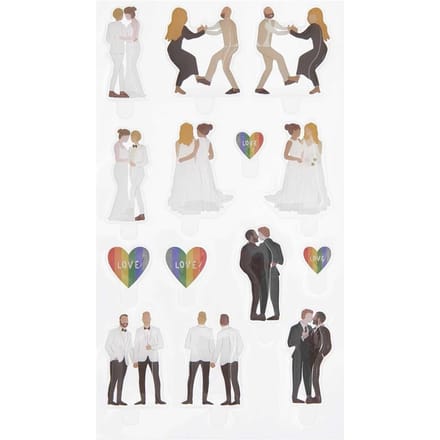 Rico Design Gel stickers "FIGURICO" - Bruiloft "Modern"