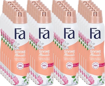 Fa Divine Moments Deodorant Spray 150ml - Voordeelverpakking 24 stuks