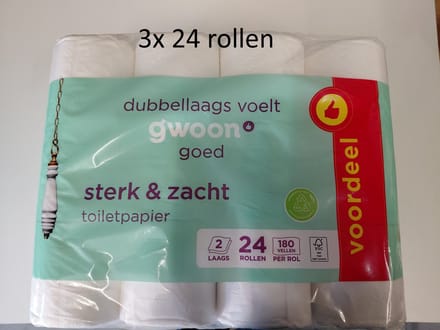 Gwoon G'woon - Toiletpapier 2-laags - 72 rollen