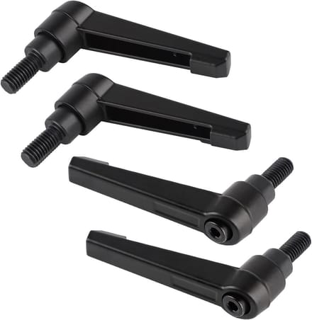 Dailygoods - Set van 4 Verstelbare Klemhendels M8-16 mm, Carbon Staal