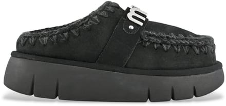 Mou - Dames Bounce Clog Zwart - Maat 40