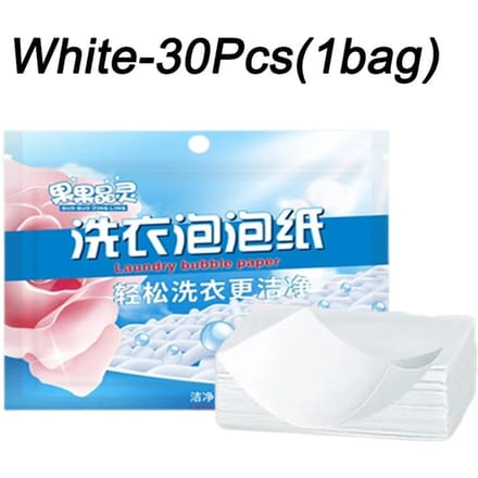 120/30 STUKS Wasmiddelen Wasmiddel Geconcentreerd Detergent Vel Ondergoed Kleding Reinigingsmiddel Wasmiddel Bellenpapier blue