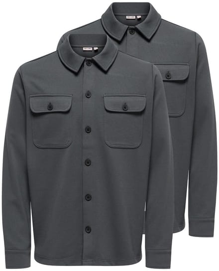Only & Sons Heren Overhemd jas / overshirt 2 pack Newkodyl