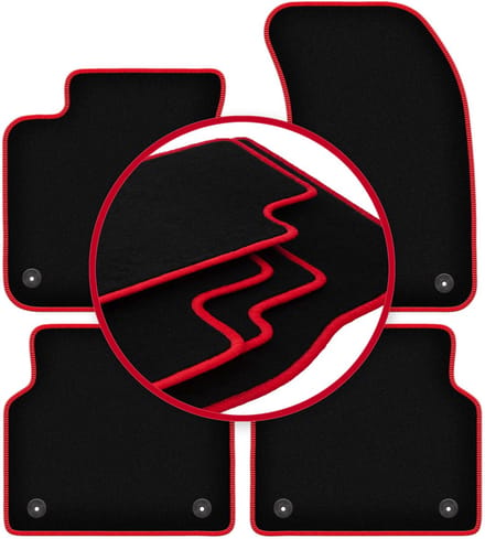 CARLUX-RED automatten voor: Audi A8 D4 sedan (2009-2017)