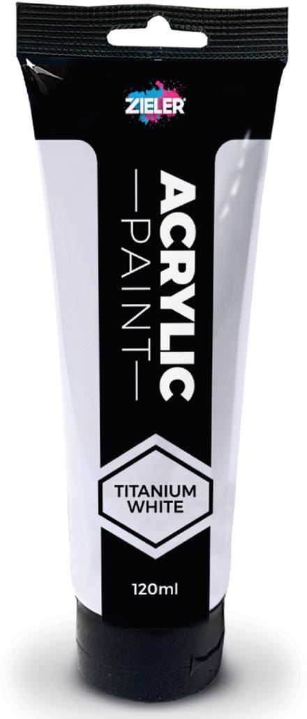 Zieler Acrylverf Tube Titanium White - Titaanwit - 120 ml