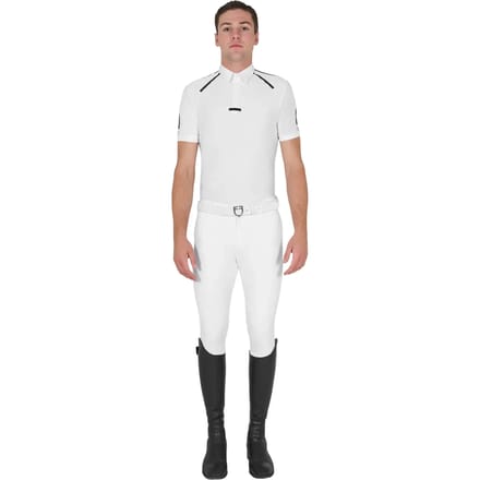 Polo voor paardrijden met knoop Equestro