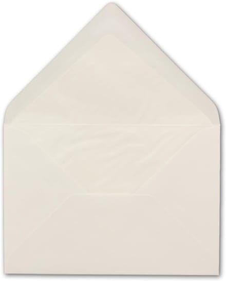 B6 Enveloppen Natuurwit 120x180mm - Zware Kwaliteit 100gr/m² met Witte Voering