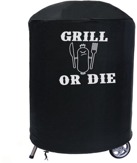 FEROCITY - Grillhoes - 59-69 cm x 90 cm - Waterdicht - UV-bestendig - Polyester - Zwart