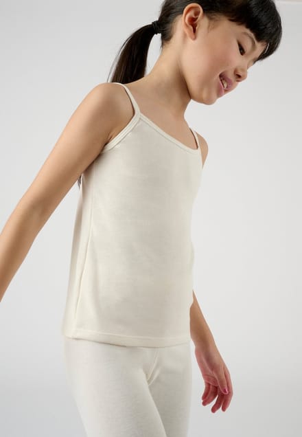 Damart - Cami top Thermolactyl Sensitive - Kinderen - Wit - 4 JAAR