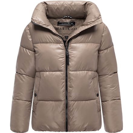 Marikoo dames winterjas Hazalee in puffer-stijl met glanzende look