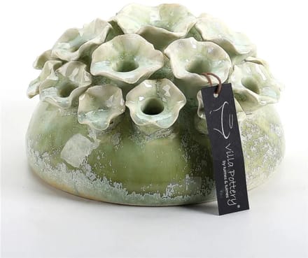 Groene Bloemen Tuitvaas Suus D18xH11