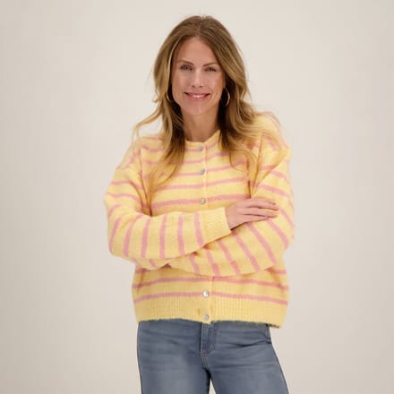 Je m'appelle Dames Vest - Geel - Maat S/M/L