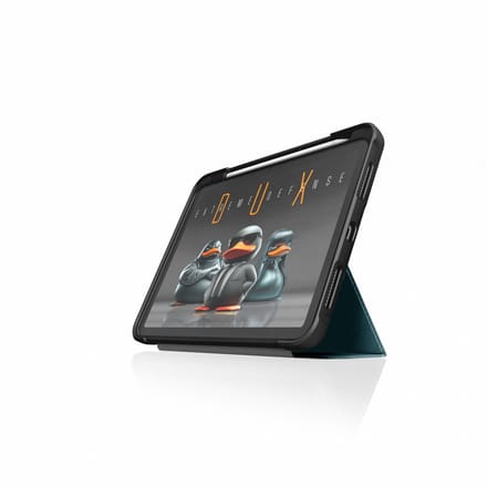 STM Dux Ultra - Tablet Hoes voor iPad A16/10th gen - Valbescherming - Standaard - Penhouder - Grijs
