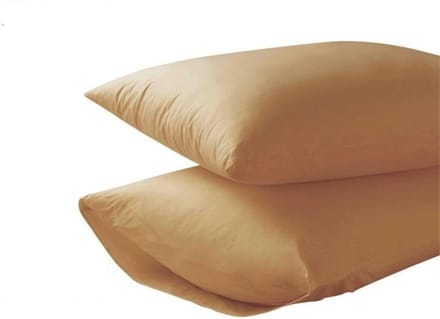 Homéé Kussenslopen 100% Katoen 60x70/17cm set van 4 stuks camel bruin