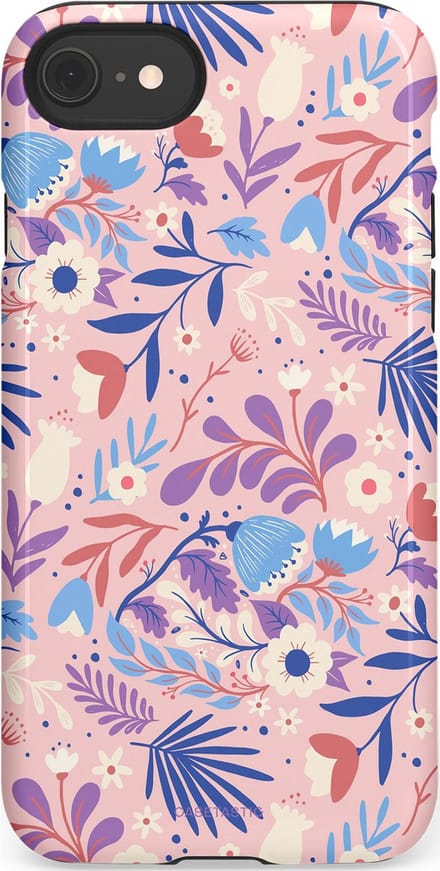 Casetastic Hoesje Geschikt voor Apple iPhone 7/8/SE - Stijlvolle Beschermende Duo-layer Case - Bloeispel
