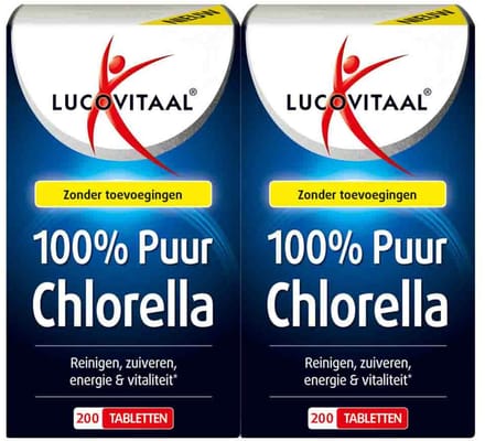 Lucovitaal - Chlorella Puur - 2 x 200 tabletten - Voordeelverpakking