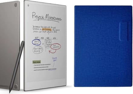 reMarkable® Paper Pro met Marker Plus en Blauwe Magnetische Hoes
