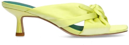 Sacha - Dames - Gele muiltjes met knoop detail - Maat 36