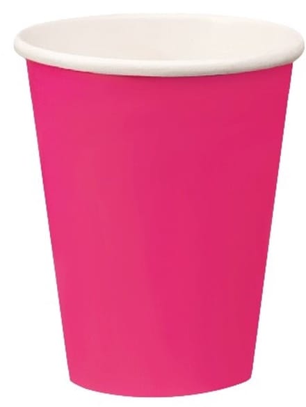 Daily Style – Kartonnen Bekers – Fuchsia – 20 stuks