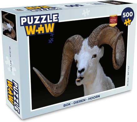 Puzzel Bok - Dieren - Hoorn - Legpuzzel - Puzzel 500 stukjes