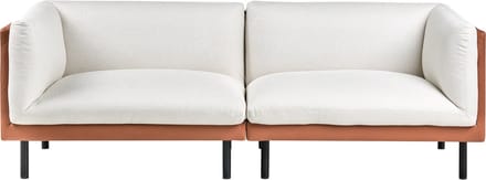 VORGOD - Driezitsbank - Gebroken wit/Bruin - Polyester