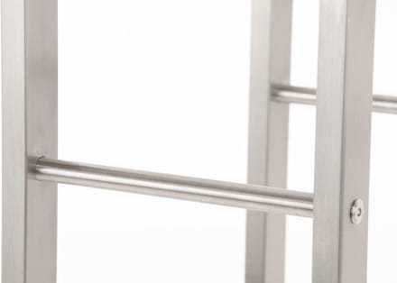 CLP Keri - Brandhoutrek - RVS 25x60x100 cm