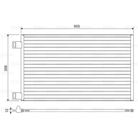 Condensator, airconditioning VALEO 822553