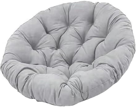 Ronde Vloerkussens - Stoelkussens - Buiten Zitten - Waterdichte Polyester - 60x60cm - Grijs
