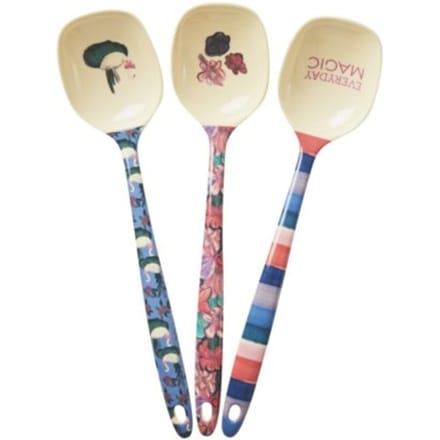Rice melamine kooklepel a new york minute print, assorti
