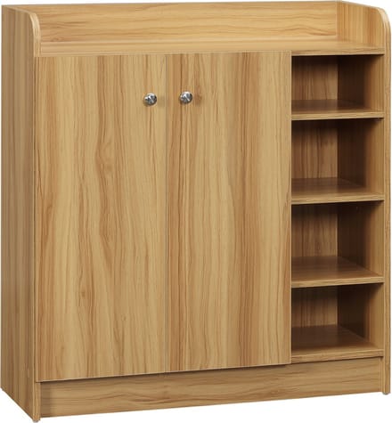 HOMCOM-Schoenenkast-Hout-83x30x90cm-Bruin