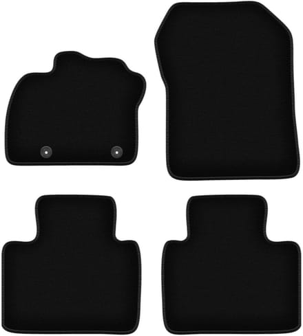 BASIC zwarte velours matten voor: Renault Zoe hatchback (2013-)