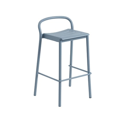 Muuto Linear Steel Barstoel - pale blue