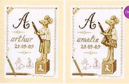Borduurpakket Mouse first name sampler