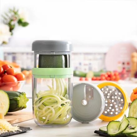 Coupe-légumes en Spirale - Vigizer - InnovaGoods - 3 en 1 - Design moderne - Sans BPA
