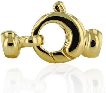 Luna-Pearls - 607.0730 - Sieradensluiting - Dames - 925er Zilver ve Roségouduld - 10mm