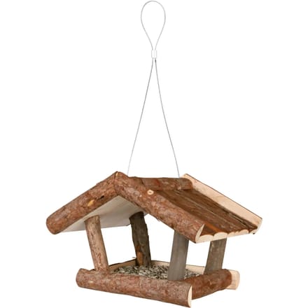 Hangend vogelvoederhuisje van boomschors Trixie