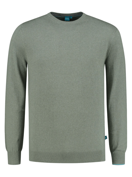 District Indigo Pullover Crewneck Green Melange (7.21.500.550 - 074)