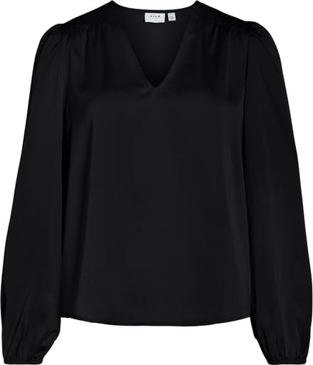 VILA Top met lange mouwen VIELLETTE V-hals